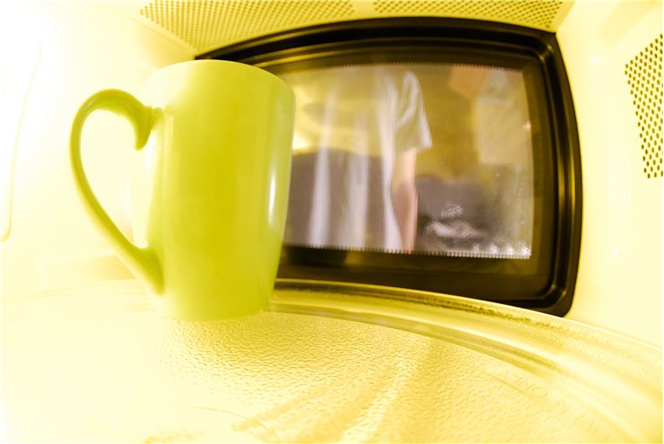 Picture Of Mug Of Drink In Microwave